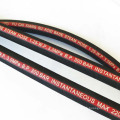 Eco-Friendly Professional Red 3/4 Inch 19mm Smooth Surface 1 Inch Large Diameter Canvas  Rubber Wire Braided Steam Hose